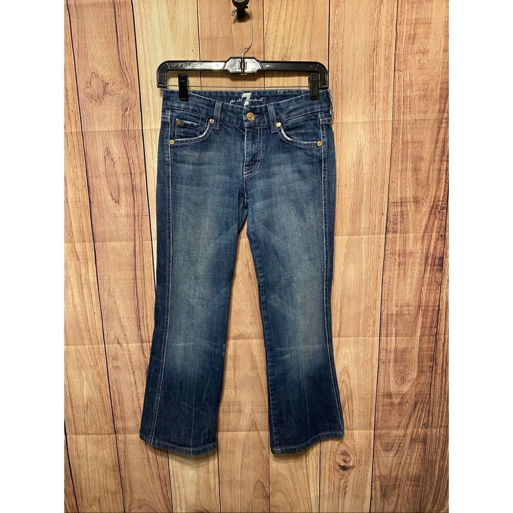7 for all Mankind size 25 blue jeans denim bootcut A pockets style U130055U-055U